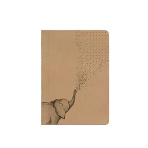 Notes tečkovaný - A6 - kraft - Slon
